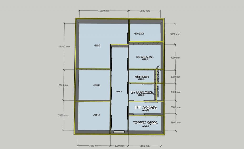 Almanya Soğuk Hava Deposu Proje Çalışmamız - 13