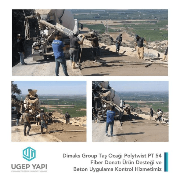 Dimaks Group Taşocağı Macro Sentetik Fiber Donatı Ürün Desteğimiz ve Saha Beton Kontrol Hizmetimiz - 2
