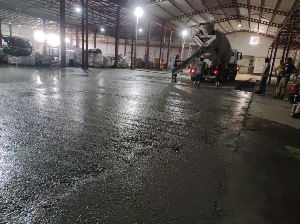 Adana Mobak Un Fabrikası Fiber Donatılı Saha Beton Uygulamamız - 2