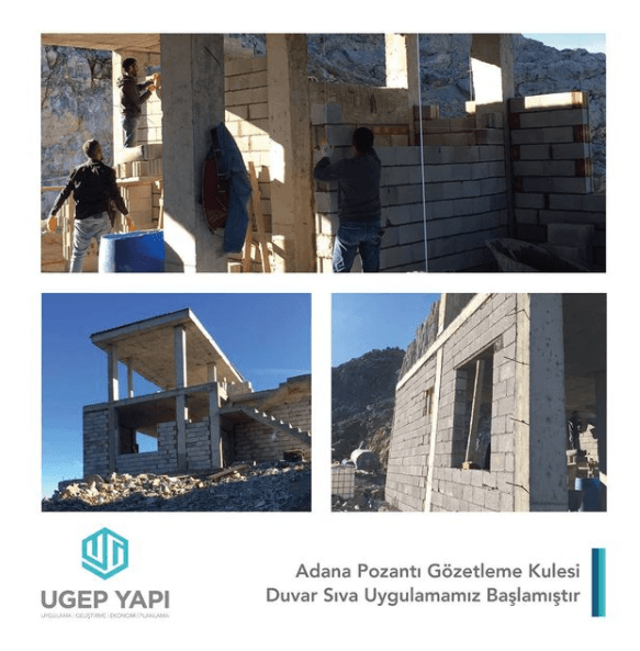 Pozantı Gözetleme Kulesi Duvar İmalati-Sıva Uygulaması ve İzolasyon İşlerimiz - 2